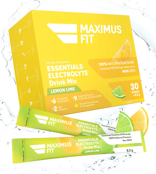 MaximusFit Electrolytes - Hidratare pentru sportivi activi Lămâie/Lămâie verde